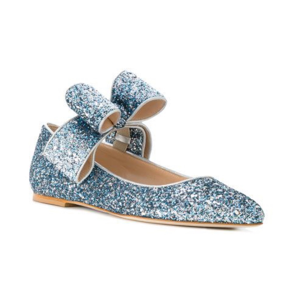 Polly Plume Bonnie Bow Sparkling ballerinas